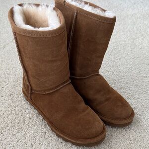 BearPaw Tan Suede Winter Boots